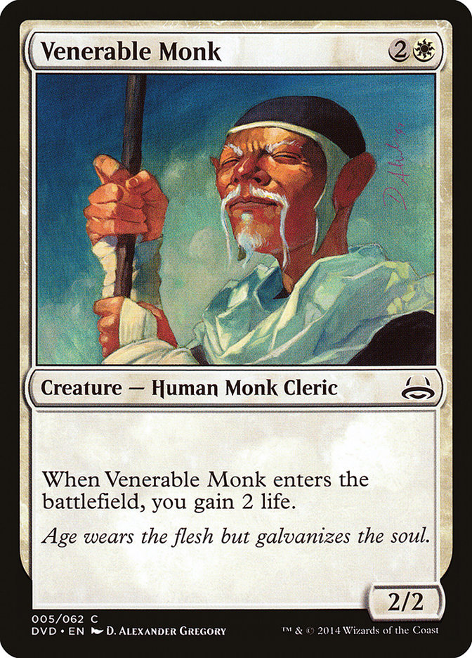 Venerable Monk (Divine vs. Demonic) [Duel Decks Anthology] | Card Merchant Takapuna