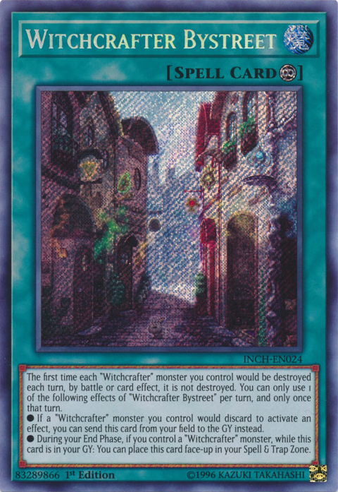 Witchcrafter Bystreet [INCH-EN024] Secret Rare | Card Merchant Takapuna