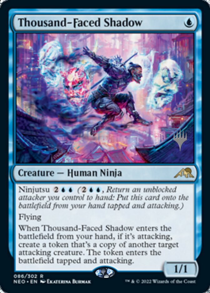 Thousand-Faced Shadow (Promo Pack) [Kamigawa: Neon Dynasty Promos] | Card Merchant Takapuna