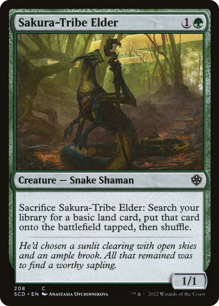 Sakura-Tribe Elder [Starter Commander Decks] | Card Merchant Takapuna