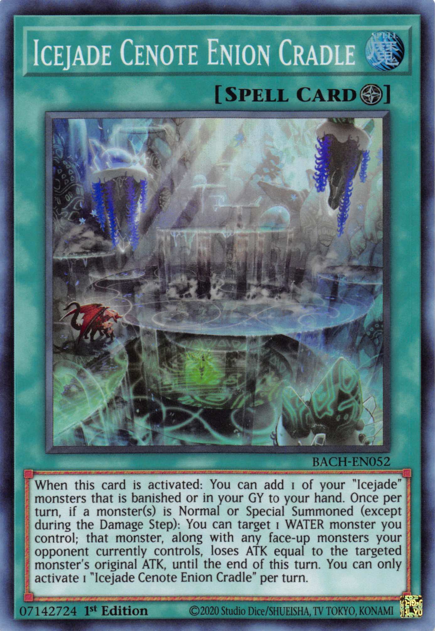 Icejade Cenote Enion Cradle [BACH-EN052] Super Rare | Card Merchant Takapuna