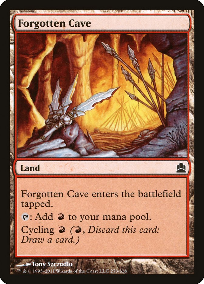 Forgotten Cave [Commander 2011] | Card Merchant Takapuna