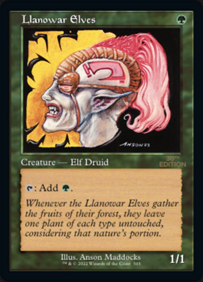 Llanowar Elves (Retro) [30th Anniversary Edition] | Card Merchant Takapuna