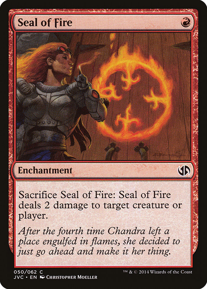 Seal of Fire [Duel Decks Anthology] | Card Merchant Takapuna