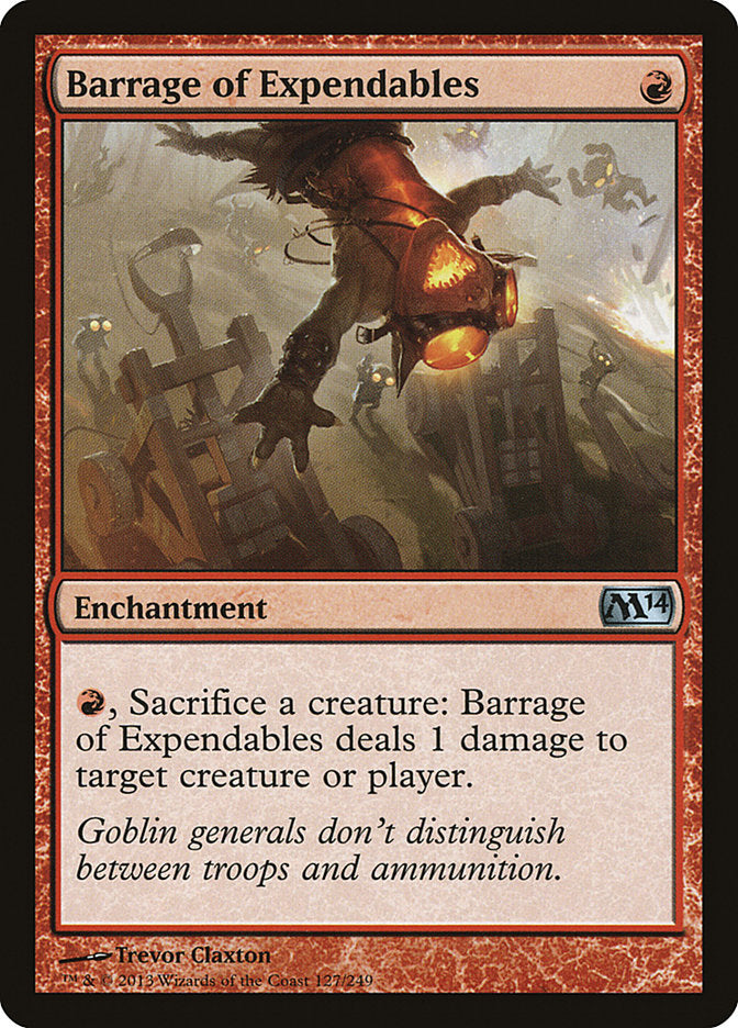 Barrage of Expendables [Magic 2014] | Card Merchant Takapuna