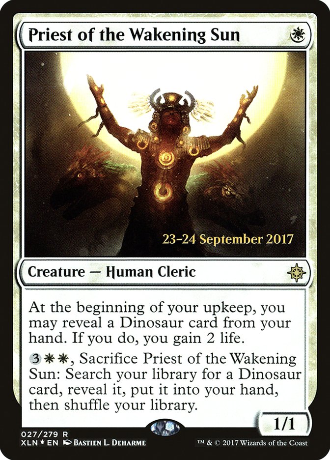 Priest of the Wakening Sun [Ixalan Prerelease Promos] | Card Merchant Takapuna