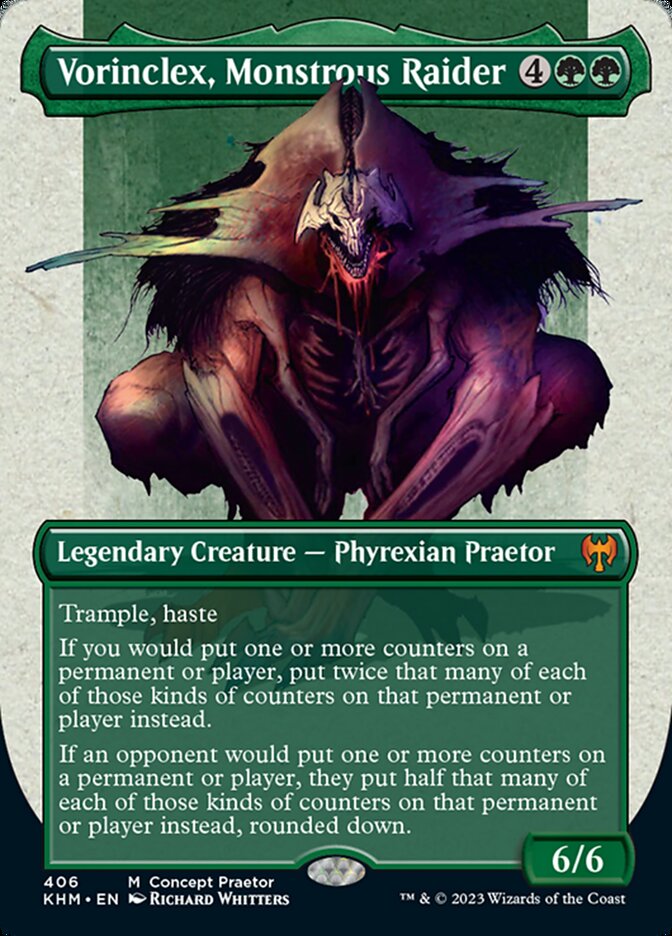 Vorinclex, Monstrous Raider (Borderless Concept Praetors) [Phyrexia: All Will Be One] | Card Merchant Takapuna