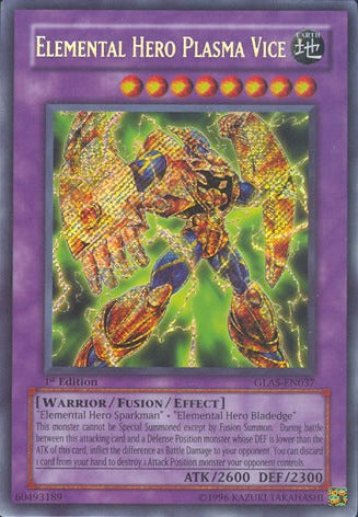 Elemental Hero Plasma Vice [GLAS-EN037] Secret Rare | Card Merchant Takapuna