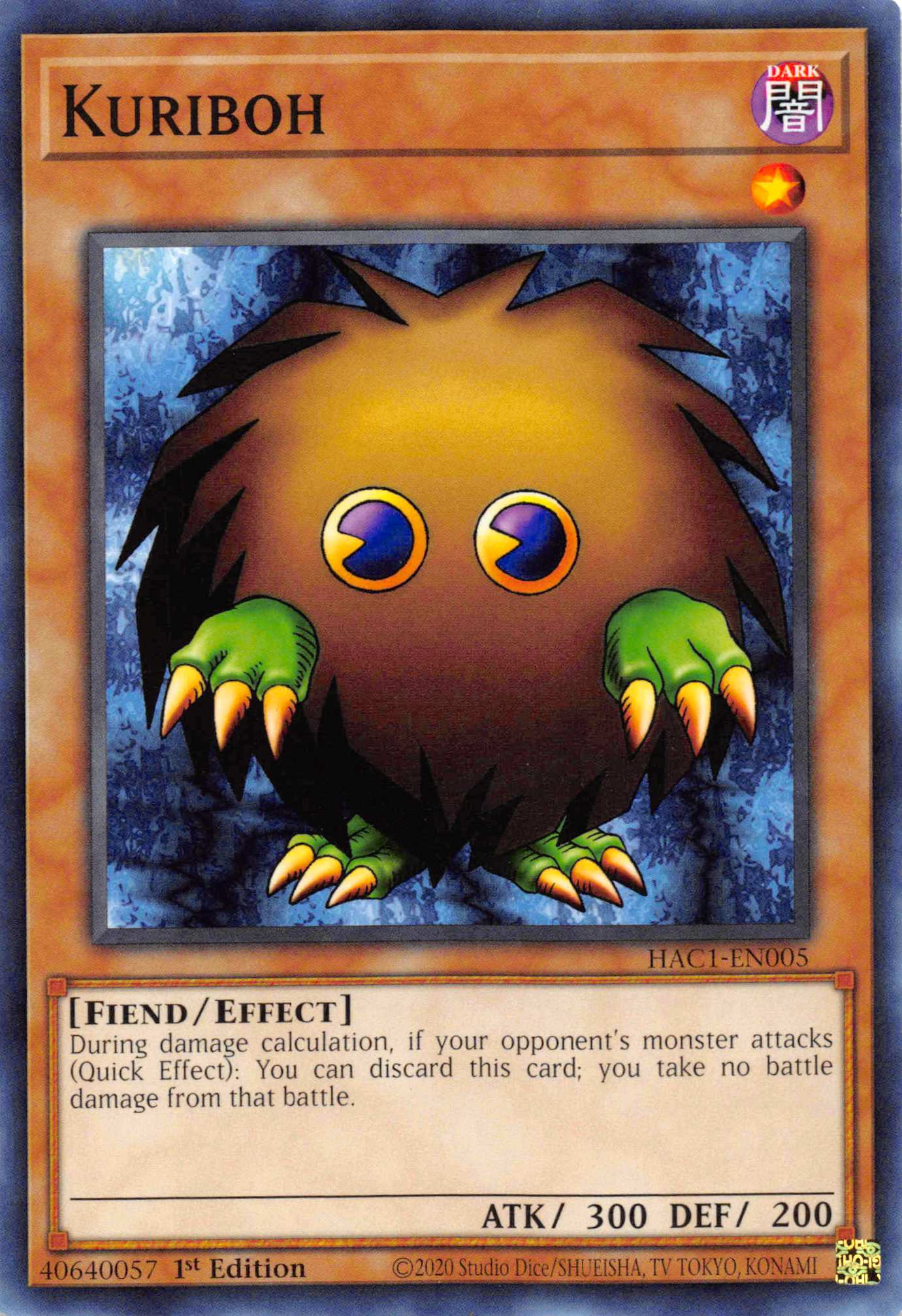 Kuriboh [HAC1-EN005] Common | Card Merchant Takapuna