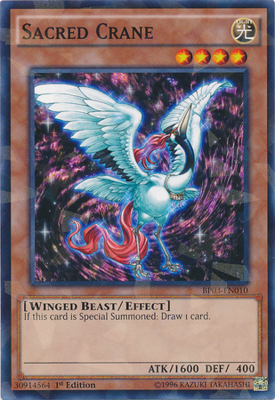 Sacred Crane [BP03-EN010] Shatterfoil Rare | Card Merchant Takapuna