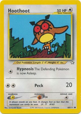 Hoothoot (60/111) [Neo Genesis Unlimited] | Card Merchant Takapuna