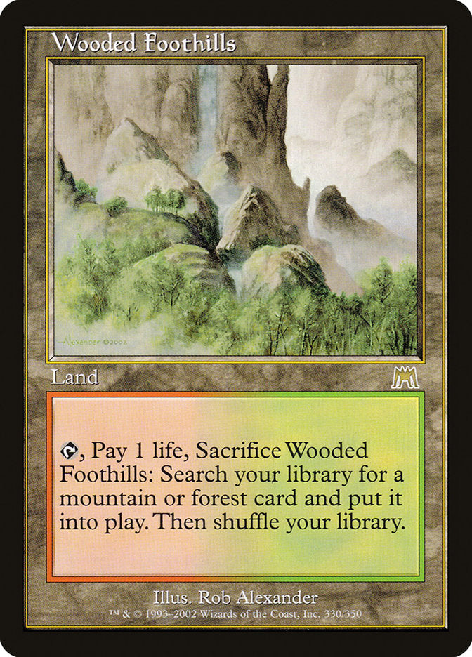 Wooded Foothills [Onslaught] | Card Merchant Takapuna