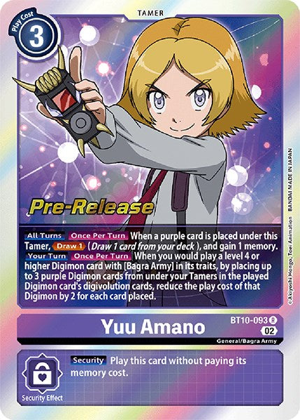 Yuu Amano [BT10-093] [Xros Encounter Pre-Release Cards] | Card Merchant Takapuna