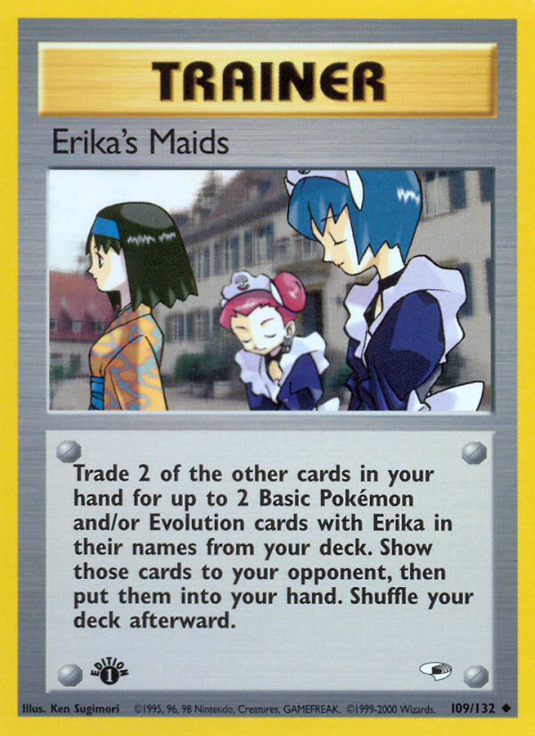 Erika's Maids (109/132) [Gym Heroes 1st Edition] | Card Merchant Takapuna