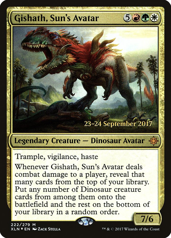 Gishath, Sun's Avatar [Ixalan Prerelease Promos] | Card Merchant Takapuna