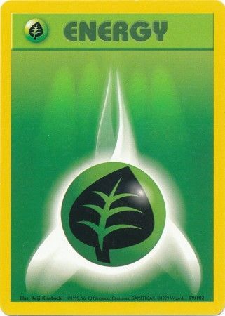 Grass Energy (99/102) [Base Set Unlimited] | Card Merchant Takapuna