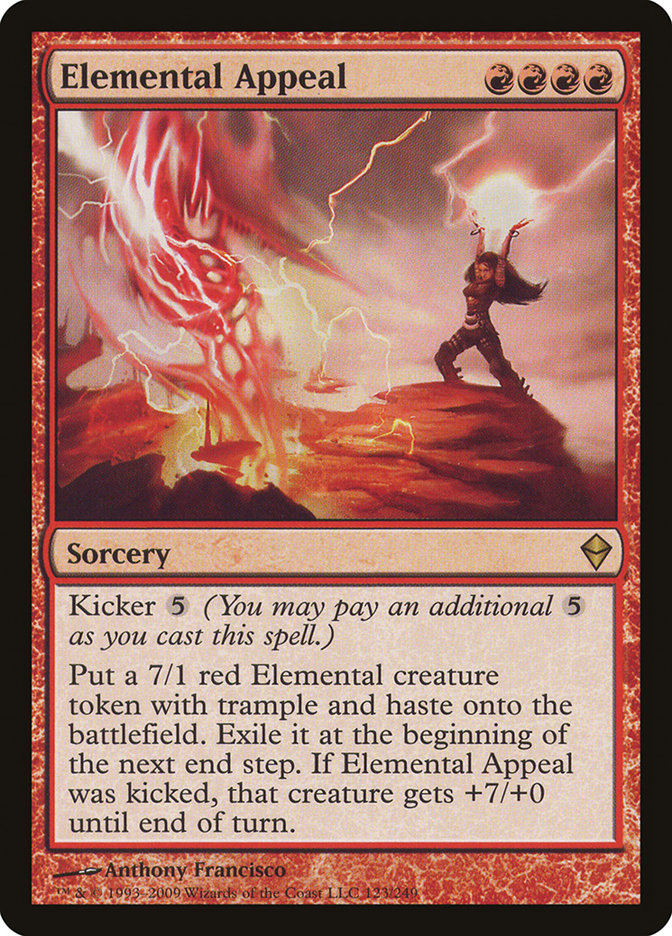 Elemental Appeal [Zendikar] | Card Merchant Takapuna