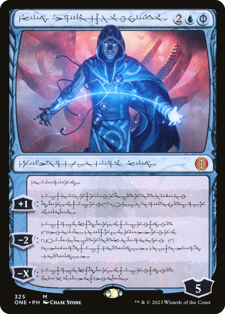 Jace, the Perfected Mind (Phyrexian) [Phyrexia: All Will Be One] | Card Merchant Takapuna