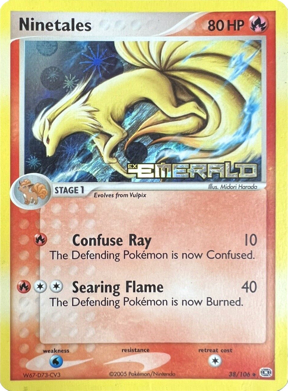 Ninetales (38/106) (Stamped) [EX: Emerald] | Card Merchant Takapuna