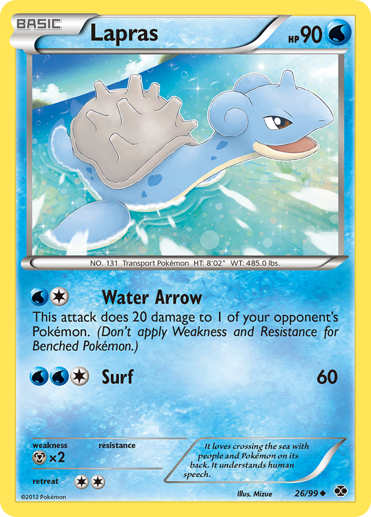 Lapras (26/99) [Black & White: Next Destinies] | Card Merchant Takapuna