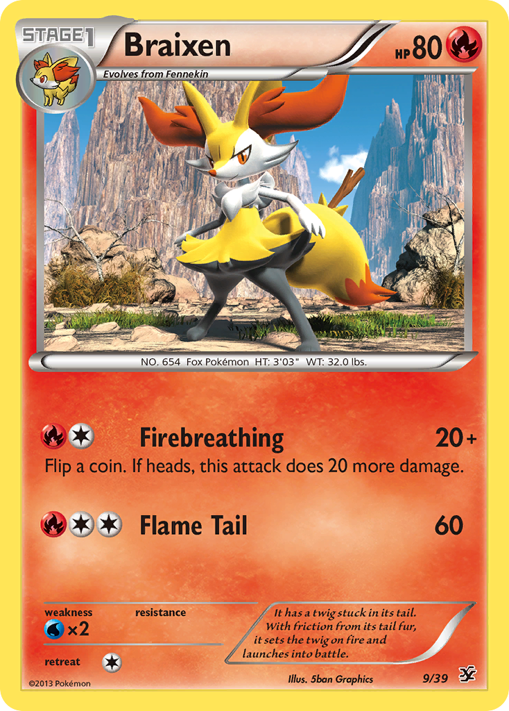 Braixen (9/39) [XY: Kalos Starter Set] | Card Merchant Takapuna