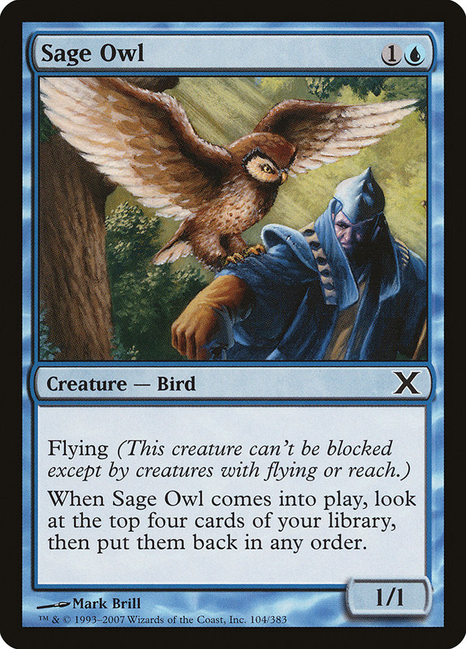 Sage Owl [Tenth Edition] | Card Merchant Takapuna