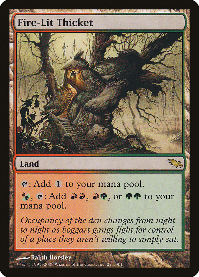 Fire-Lit Thicket [Shadowmoor] | Card Merchant Takapuna