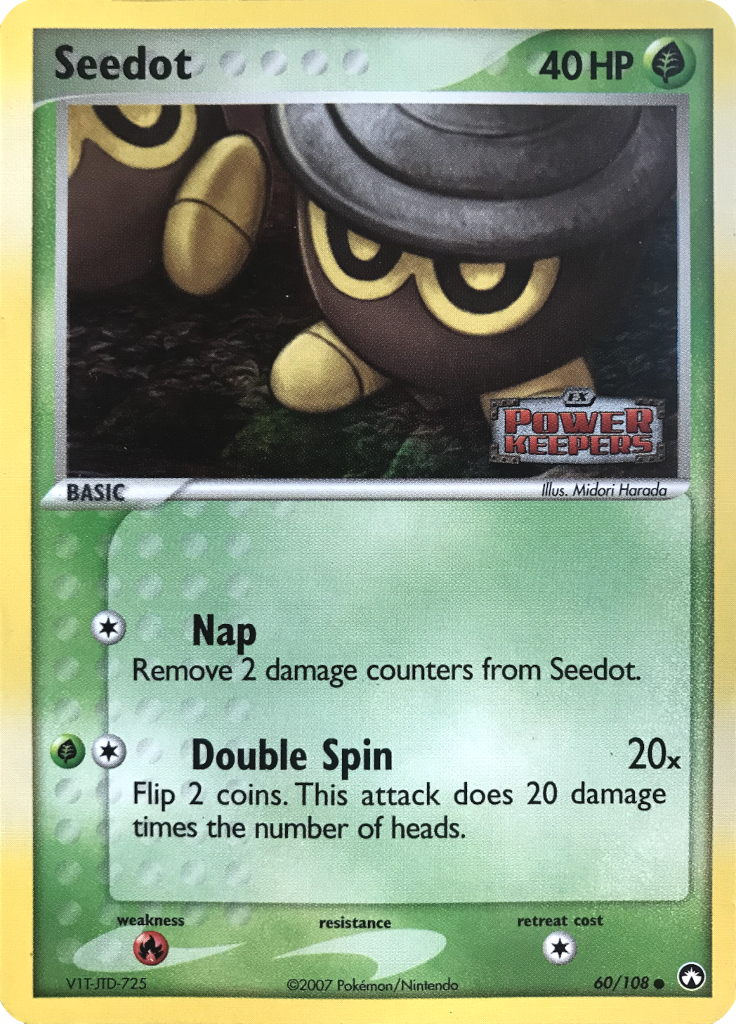 Seedot (60/108) (Stamped) [EX: Power Keepers] | Card Merchant Takapuna