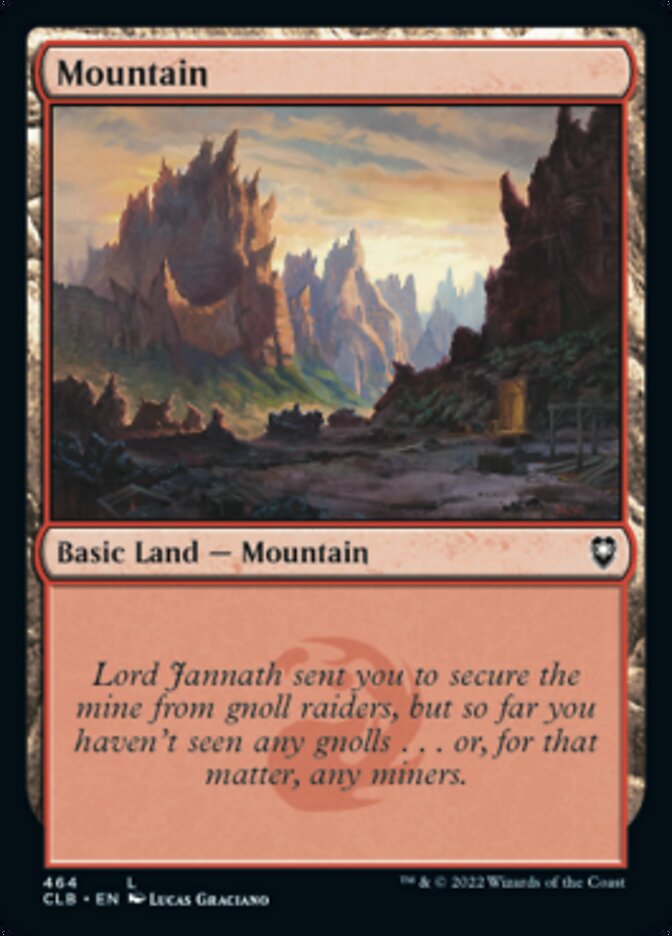 Mountain (464) [Commander Legends: Battle for Baldur's Gate] | Card Merchant Takapuna