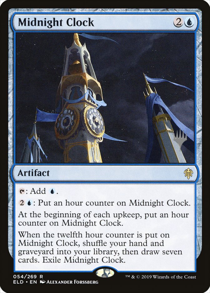 Midnight Clock (Promo Pack) [Throne of Eldraine Promos] | Card Merchant Takapuna