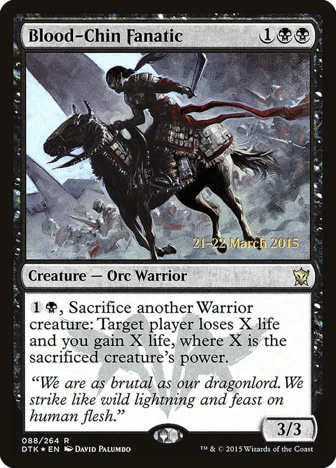 Blood-Chin Fanatic [Dragons of Tarkir Prerelease Promos] | Card Merchant Takapuna