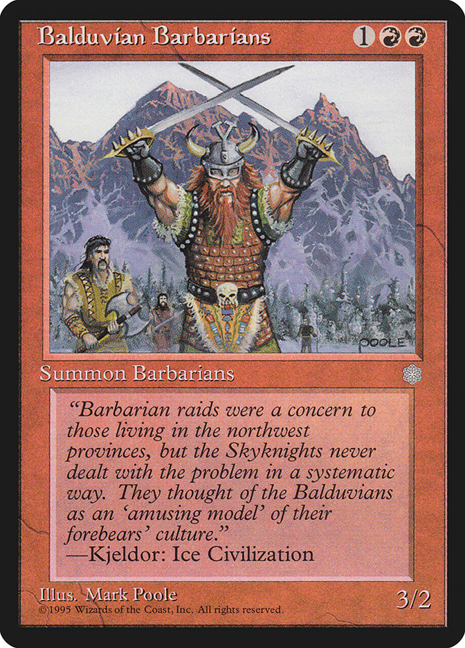 Balduvian Barbarians [Ice Age] | Card Merchant Takapuna