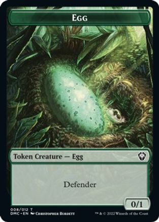 Snake // Egg Double-Sided Token [Dominaria United Commander Tokens] | Card Merchant Takapuna