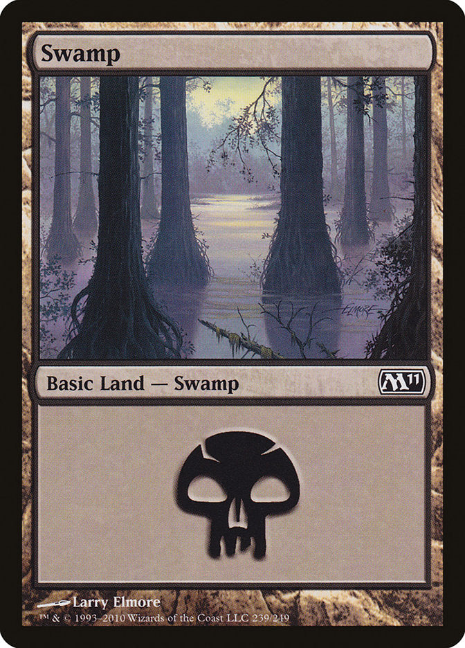 Swamp (239) [Magic 2011] | Card Merchant Takapuna