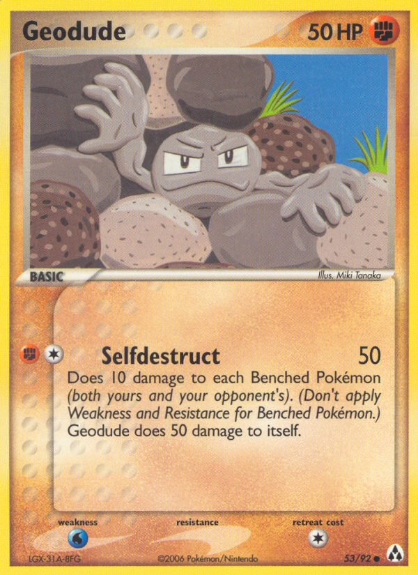 Geodude (53/92) [EX: Legend Maker] | Card Merchant Takapuna