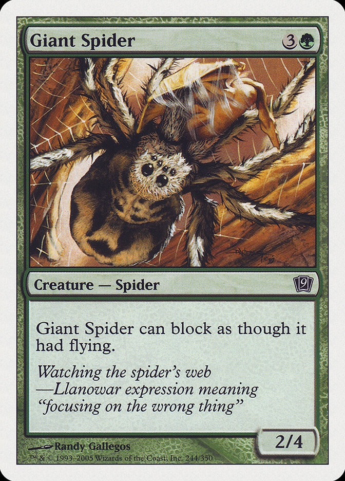 Giant Spider [Ninth Edition] | Card Merchant Takapuna