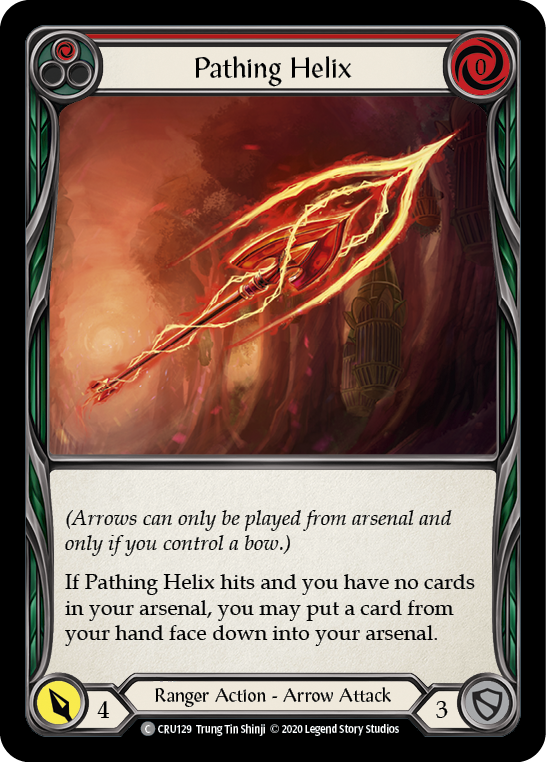 Pathing Helix (Red) [CRU129] (Crucible of War)  1st Edition Normal | Card Merchant Takapuna