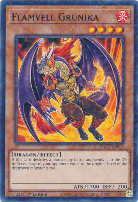 Flamvell Grunika (Duel Terminal) [HAC1-EN067] Common | Card Merchant Takapuna