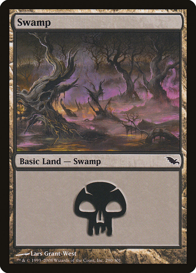 Swamp (290) [Shadowmoor] | Card Merchant Takapuna