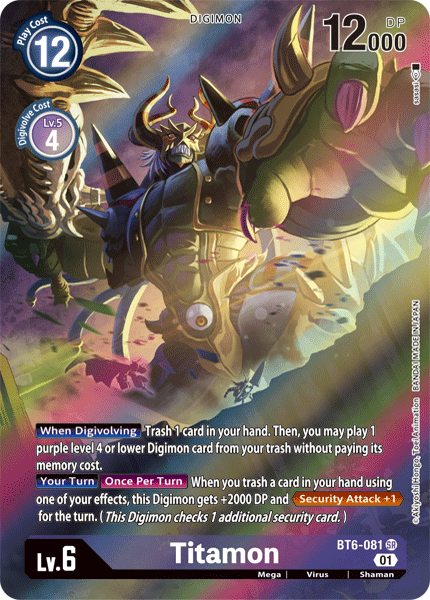 Titamon [BT6-081] (Alternate Art) [Double Diamond] | Card Merchant Takapuna