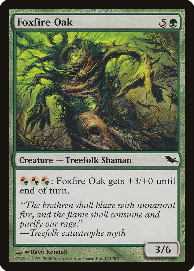 Foxfire Oak [Shadowmoor] | Card Merchant Takapuna