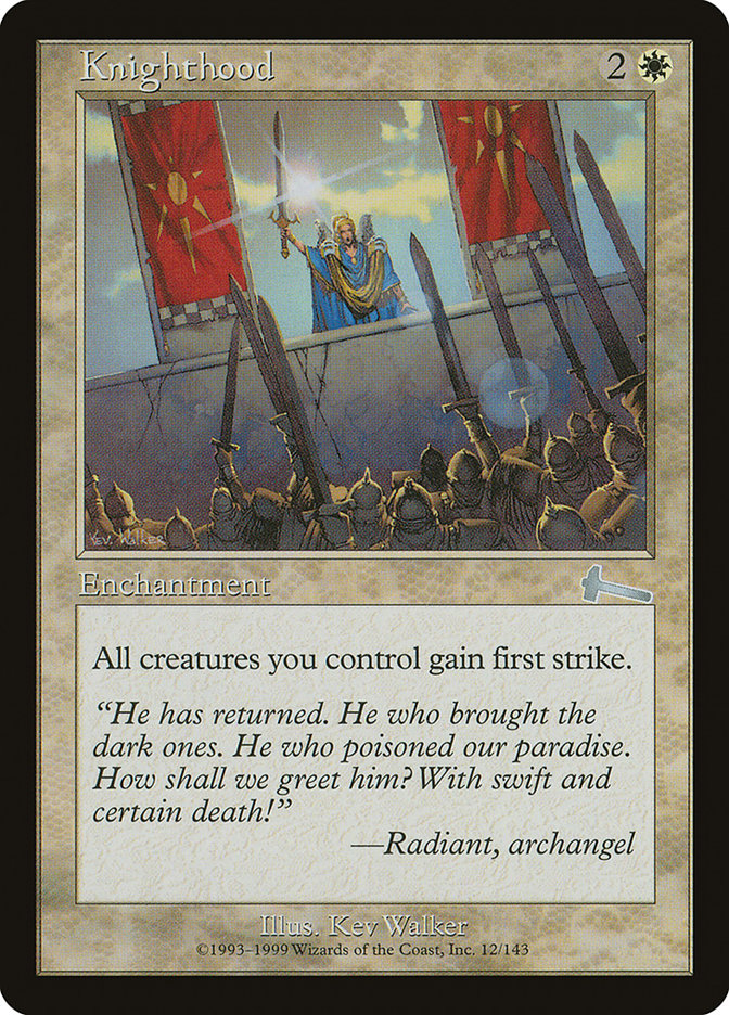 Knighthood [Urza's Legacy] | Card Merchant Takapuna