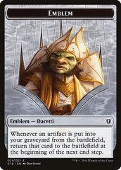 Daretti, Scrap Savant Emblem // Thopter Double-Sided Token [Commander 2016 Tokens] | Card Merchant Takapuna