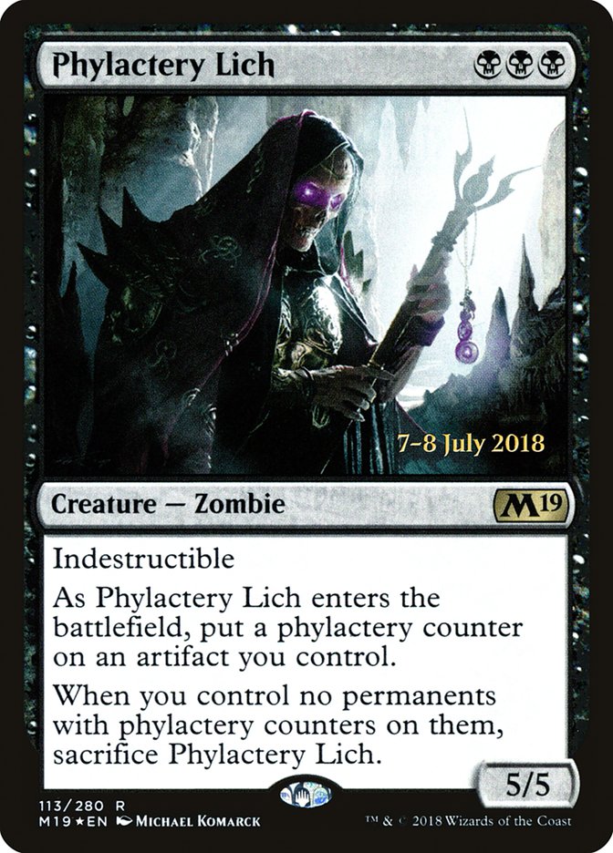 Phylactery Lich [Core Set 2019 Prerelease Promos] | Card Merchant Takapuna