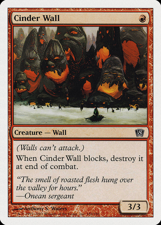 Cinder Wall [Eighth Edition] | Card Merchant Takapuna