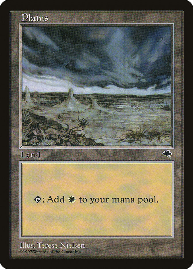 Plains (White Signature) [Tempest] | Card Merchant Takapuna