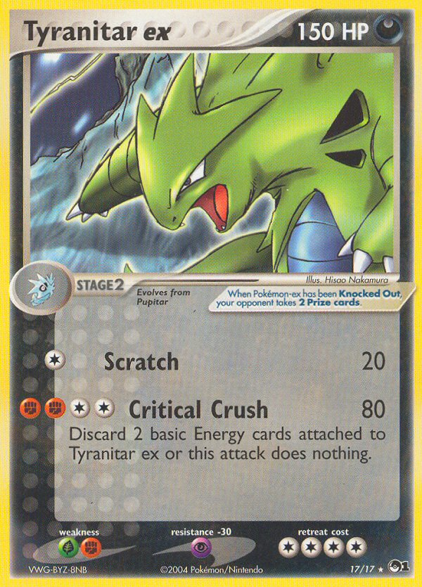 Tyranitar ex (17/17) [POP Series 1] | Card Merchant Takapuna