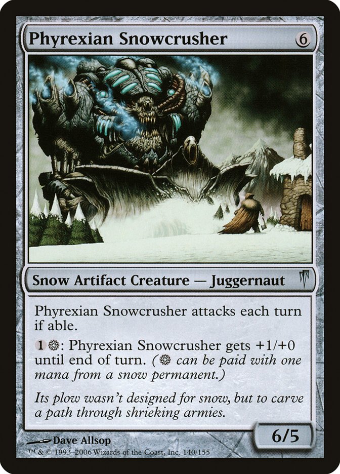 Phyrexian Snowcrusher [Coldsnap] | Card Merchant Takapuna