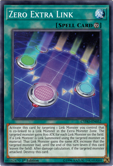 Zero Extra Link [CYHO-EN052] Common | Card Merchant Takapuna