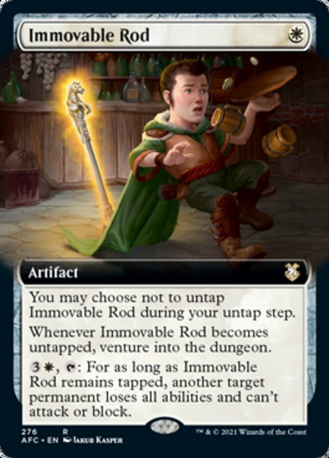 Immovable Rod (Extended Art) [Dungeons & Dragons: Adventures in the Forgotten Realms Commander] | Card Merchant Takapuna